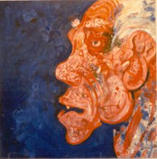Red Profile Robert Beauchamp 1974 Oil on canvas