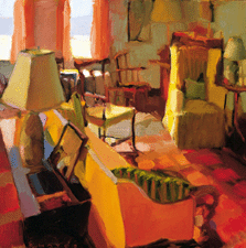 An interior scene by artist Constance Hayes
