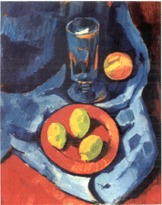 Fruit and Tumbler Marsden Hartley 1928 Oil on board