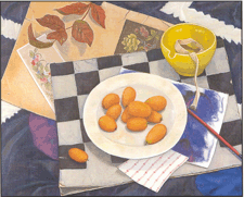 Kumquat and a Yellow Tea Cup Antonia Munroe 2001 Oil on panel