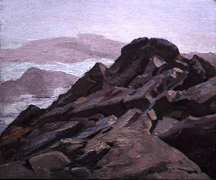 Smutty Nose Islands in the Fog circa 1920s30s Oil on canvas
