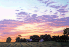 Agrarian Sunset Mark Workman 2000 Acrylic on paper
