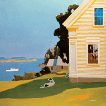 Island Farmhouse Fairfield Porter 1969 Oil on canvas from a private collection