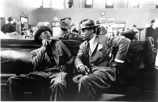 Waiting Room Greyhound Bus Terminal New York City 1947 Gelatin silver print courtesy of the Beaux Arts Alliance