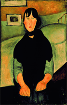 Young Woman of the People Amedeo Modigliani 1918 Oil on canvas from the collection of the LACMA