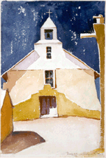Truchas 1928 Watercolor on paper