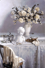 Flowers in the Garden Nadia Mahfuz 1996 Oil on canvas