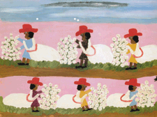 Cotton Pickin oil on board