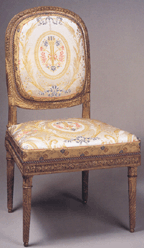 This chair was created specifically for King Louis XVI
