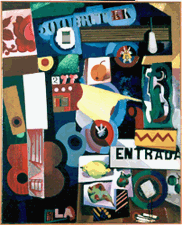 Entrada Entrance circa 1917 Oil on canvas with collage