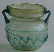 Roman jar with contrasting zigzag threads courtesy of the Allaire collection