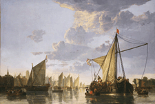 The Maas at Dordrecht early 1650s Oil on canvas from the collection of the National Gallery