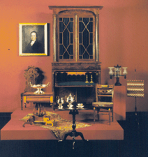 Selection includes a portrait of Dewitt Clinton attributed to John Wesley Jarvis a secretary desk and bookcase by Meeks and a Tiffany amp Co silver compote by John C Moore