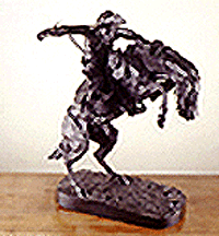 The Bronco Buster Frederic Remington bronze Collection John J McMullen