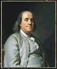 Benjamin Franklin by Joseph Siffred Duplessis circa 1785 Oil on canvas