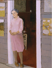 Anne in Doorway Fairfield Porter 1974