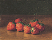 Still Life with Strawberries George Henry Hall 1868 Oil on board