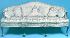 George III Chippendale period mahogany sofa circa 177075