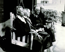 Women on a Porch Swing 1945 Gelatin silver print
