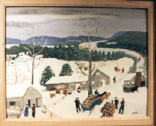 Grandma Moses landscape shown at Galerie St Etienne