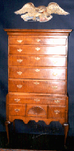 Queen Anne high chest circa 1780 38000 HellerWasham Antiques Portland Me