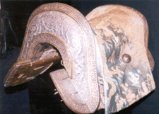 Tibetan ceremonial saddle Eighteenth Century found at Au Lion des Neiges Sydney Australia