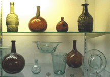 The Stradlings offered an outstanding display of early American glass