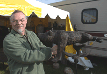 An unusual carving offered by Vilnis amp Co Strasburg Va Central Park Market