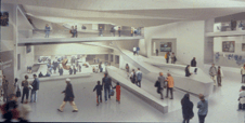 Interior view of the design concept for the public square