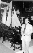 Manfred Schotten of Burford Oxfordshire featured an unusually large 1890 model ketch standing nearly eight feet high tagged 5000