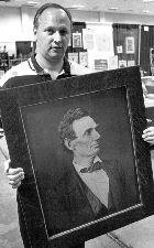 Rare large silver print of Lincoln offered by The Caren Archive Lincolndale Neb