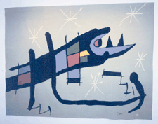 Night Creature Joan Miro tapestry Jane Kahan Gallery