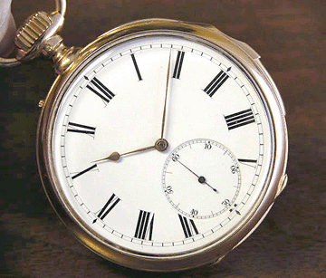 Ron Geweniger of Old World Jewelers showed this watch once owned by Franklin D. Roosevelt.