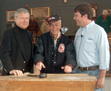 From left, Archie Steenburgh, Dick Withington and Joshua Steenburgh just before the sale.