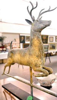 The leaping stag vane was bid to $20,700. 