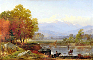 Samuel Lancaster Gerry (1813‱891), "Mt Washington from the Saco River Ford in North Conway,†oil on canvas, 20 by 30 inches, private collection.