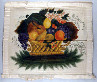 An unframed theorem of a basket of fruit that was as vivid as when it was created was a surprise when it brought $16,100 against a $500/1,000 estimate.
