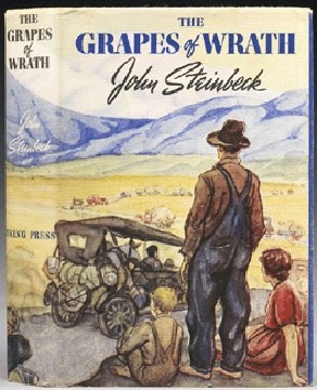 Steinbeck's The Grapes of Wrath, 1939, a first edition, presentation copy, inscribed on front endpaper "For Beth with love John†stands as a superlative copy of his masterwork, with outstanding family provenance. It sold for a world record at auction, bringing $47,800.