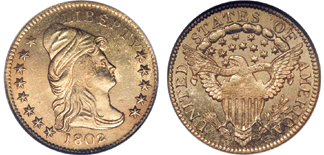 The 1802/1 $2.50 realized $161,000. 