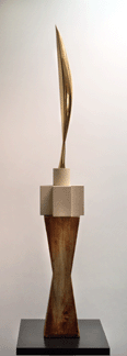 Constantin Brancusi, "Bird in Space,†1926, sculpture, bronze, with wood and marble base, 115¼ inches high. Partial and promised gift of Jon and Mary Shirley, in honor of the 75th Anniversary of the Seattle Art Museum.