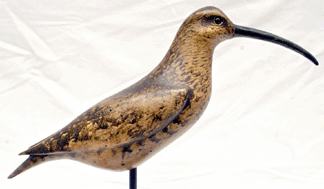 A rare Hudsonian curlew by Long Island carver William Bowman became the top lot of the auction, selling at $313,000. It was originally sold in 2000 during the James McCleery auction, where it brought $87,750. 