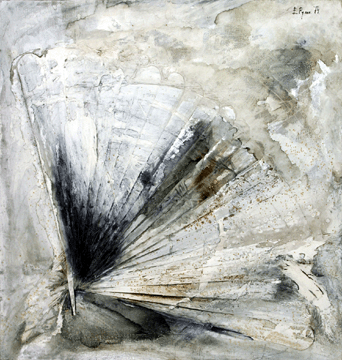 Russian contemporary artist Eugene Rukhin's (1943‱976) "Abstract Composition with Hand Fan†realized $67,550.
