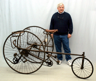 A circa 1891 Gormully & Jeffrey adult two-track tandem tricycle fetched $25,800.