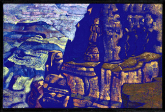 Nikolai Konstantinovich Roerich (1874‱947), "Grand Canyon, Arizona,†tempera on canvas, which sold for $420,000.