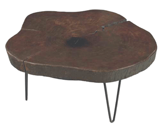 Le Corbusier and Pierre Jeanneret, an Indian rosewood, wrought iron and iron low table, circa 1960, brought $156,000.