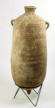 A 50-inch-tall amphora sold for $7,700, making it the top lot among the offering of antiquities.