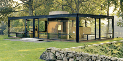 philip johnson glass house bathroom