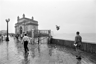 Chirodeep Chaudhuri (b 1972), "Monsoon afternoon, the Gateway of India,†1998, inkjet prints on archival paper, 17 by 25 inches.
