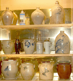 The stoneware sold to a select group in the audience.