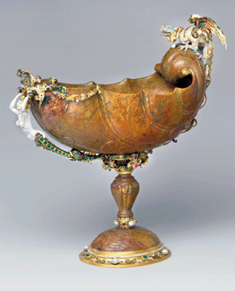 This red jasper cup with partly enameled gold mounts and set with gems is by master forger Rheinhold Vesters (German, 1827‱909). It is possible that Vasters did not initially know his works were being passed off as antiques. Several Vasters-signed objects, however, surfaced in the Victoria and Albert Museum. Collection of the Metropolitan Museum of Art.